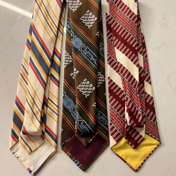 Vintage Ties | Three Retro Ties 70s Ties Sears, Marshall Field, Montgomery Ward - Picture 15 of 16